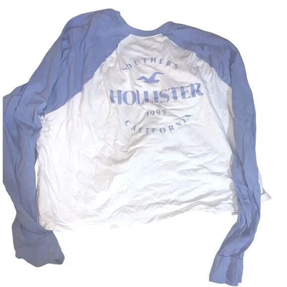 Hollister long sleeve relaxed logo raglan tee - Picture 1 of 4